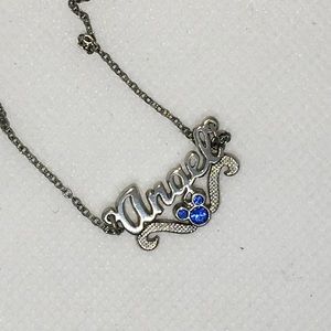 Disney Angel Necklace with Mickey Mouse Birthstone
